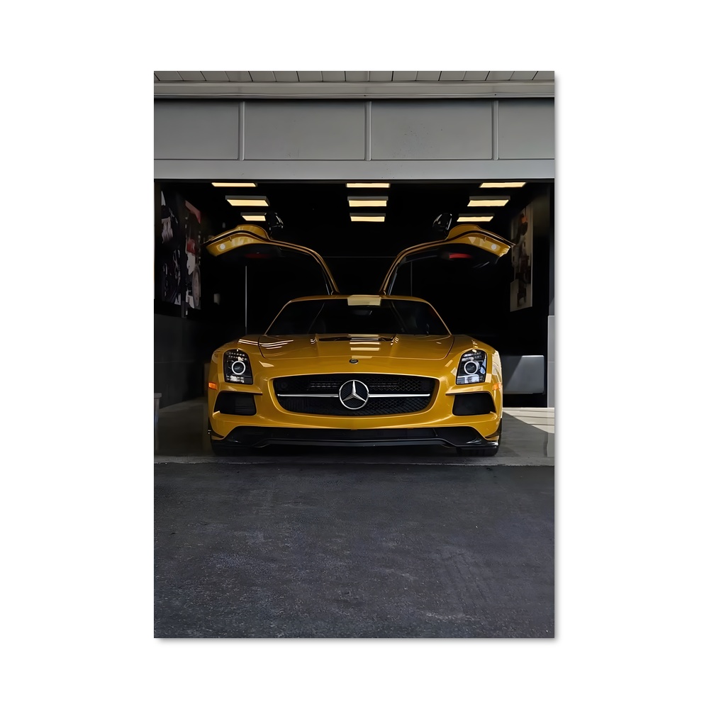 Poster Sls amg black series élégant
